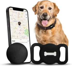 Dogs / Pets Tracker with holder Waterproof, (iOS Only) Find My,  No Monthly fee - Picture 1 of 6
