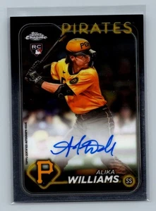 2024 Topps Chrome #RA-AWI Alika Williams Rookie Autographs Pittsburgh Pirates - Picture 1 of 2