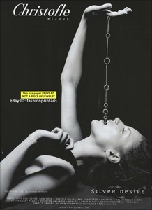 CHRISTOFLE Silberschmuck 1-seitige DRUCKANZEIGE 2007 schöne Frau - Bild 1 von 1