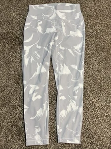 Lululemon Tight Größe 8 Wunder Under High Rise Luxtreme Flower Pop weiß silber - Bild 1 von 11