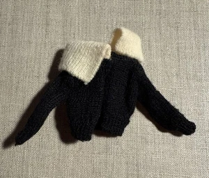 Vintage Barbie Fashion PAK Black Cardigan Sweater 1962  - Excellent - Picture 1 of 12