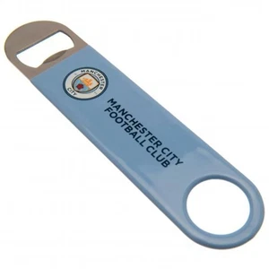 Manchester City FC Stainless Steel Bar Blade Bottle Opener Magnet - Picture 1 of 2