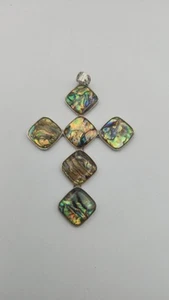 Multi color Cross religiuos 3 1/4" Pendant - Picture 1 of 6