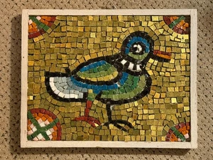 Vintage Carlo Renato Signorini Entlein Gold Ravenna Italien Mosaik Glaskunst - Bild 1 von 7