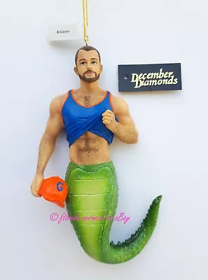 December Diamonds AL GAYTOR Merman Ornament 2022 Collectible Gift Box Brand New - Image 1 of 4