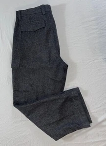 Banana Republic Vintage Emerson Heavyweight Wool Flannel Cargo Pants. 34X29, EUC - Picture 1 of 9
