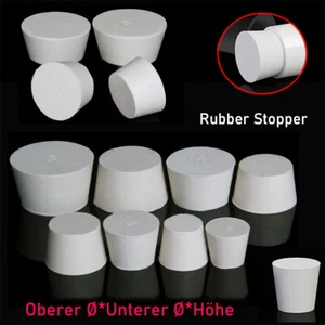 Gummistopfen Naturkautschuk Stopfen Laborstopfen Konische Verschlussstopfen - Picture 1 of 31