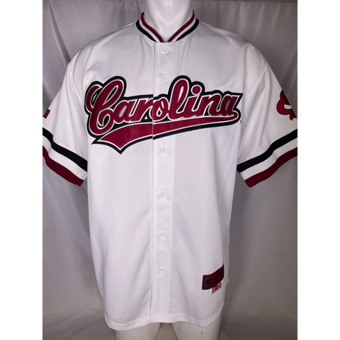 VTG South Carolina Gamecocks NCAA Colosseum White Baseball Jersey Men's LARGE Cover