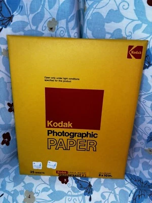 Vintage Kodak Polycontrast F Single Weight Photo   Paper 8x10” Sealed 25 Sheets - Image 1 of 4