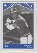 1983 TCMA Albany-Colonie A's Luis Bravo #17
