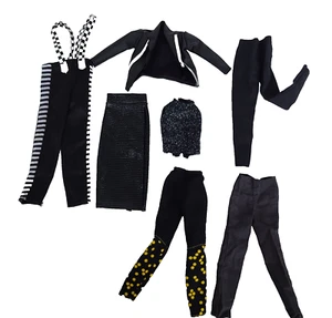Lot of Barbie Doll Clothes black pants jacket top fashion design dolls - Picture 1 of 9