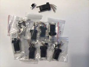 9x -DB9 9 Pin RS232 Serial Port Female to RJ45 Female Network Adapter 8P8C Black - Picture 1 of 5