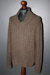 Gant Hombre Marrón Lana Jersey Suéter Talla M - Imagen 1 de 6
