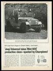 1968 Jeep Neuwertig 400 Orrin Nordin Bill Tweedell Foto Champion Zündkerze Druck Anzeige