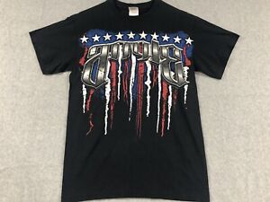 Kurt Angle TNA Wrestling American Flag T Shirt Small Black 
