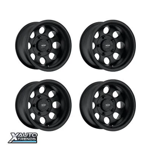 Pro Comp PA69 Vintage Flat Black 16X8 5X127 -12mm (Set of 4) - Picture 1 of 1