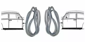 GOOD QUALITY DOOR SEAL TYPE1 VW BEETLE 1955-1967 LEFT & RIGHT VOLKSWAGEN - Picture 1 of 2