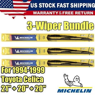 Limpiaparabrisas delantero trasero estándar para Toyota Celica 30210/200/200 1994-1999 3pk Foto 1 de 4
