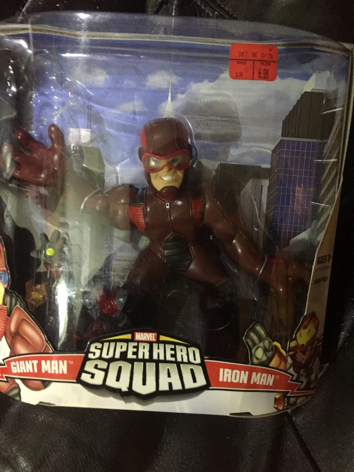 Juego de figuras de acción Marvel Super Hero Squad Giant Man y Iron Man paquete de mega tamaño Foto 1 de 1