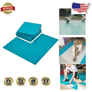 Versatile 15-Piece Teal Tile Set - Perfect for Roller Skating and Dance Floors - Picture 1 of 11