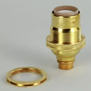 PRESA FILETTATA OTTONE INCOMPIUTA E-12 CON ANELLO OMBREGGIANTE NUOVA SOGB5WRG - Foto 1 di 5