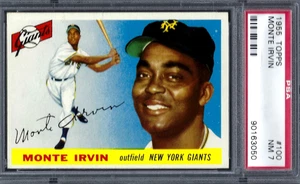 1955 Topps #100 PSA 7 Monte Irvin Giants 100 - Bild 1 von 2