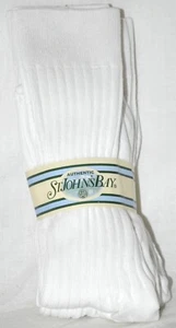 St. John's Bay Ribbed Knee High Socks 3 Pair Size 4-6 Made In The USA!! - Picture 1 of 2