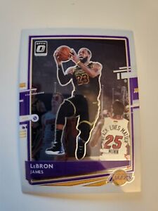 LeBron James 2020-21 Panini Donruss Optic Basketball Base Card #13 Lakers