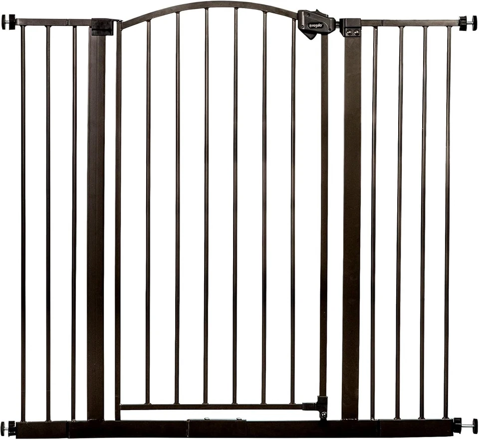 Regalo 35-Inch Home Accents Super Wide Walk through Baby Gate Includes 4-Inch