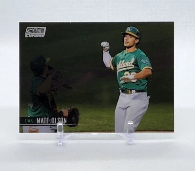 2021 Topps Stadium Club Chrome MATT OLSON ATHLETICS #69 - Image 1 of 2
