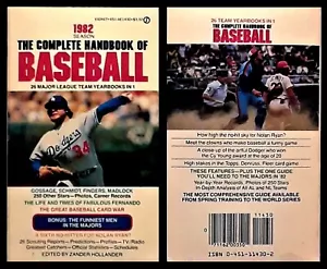 The Complete Handbook of Baseball 1982 Season - Signet PB - Fernando Valenzuela - Foto 1 di 1