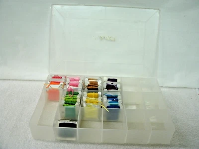 Embroidery Cotton --72 Assorted Color Bobbin Cards with Case--Unbranded - Image 1 of 2