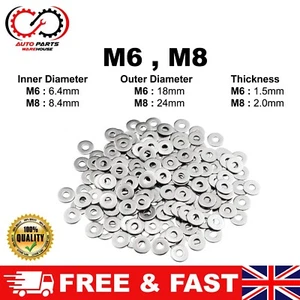 M6 M8 PENNY REPARACIÓN LAVADORAS PROTECTOR DE BARRO LAVADORAS ACERO INOXIDABLE A2-70 - Imagen 1 de 13