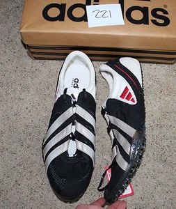 Nuevas zapatillas para correr ADIDAS ADISTAR 2 SP Track Sprint EE. UU. 15 NEGRAS blancas SIN PICOS - Imagen 1 de 3