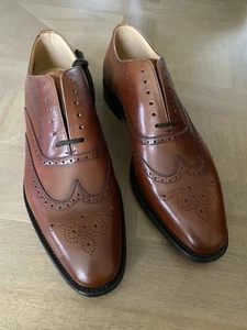 Zapatos de vestir Church’s HAILWOOD con cordones de cuero castaño 9F EE. UU. 10 - Imagen 1 de 11