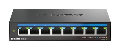D-Link DMS-108 8-Port 2.5G Multi-Gigabit Unmanaged Desktop Switch with eight 2.5 - Image 1 of 4
