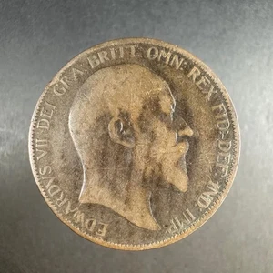 1903 UK One Penny – Heavily Circulated - Picture 1 of 4