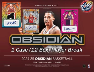 Doc Rivers ATL 24/25 OBSIDIAN BASKETBALL 1 Case (12 Box) Player Break #6 - Picture 1 of 5