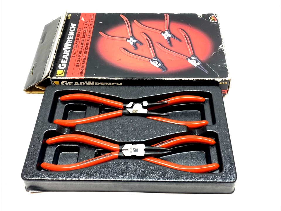 Conjunto de alicate GearWrench 82150 4 peças anel de pressão 7" - Imagem 1 de 4
