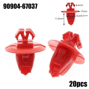20 X Fender Flare Moulding Retainer-Clips 90904-67037 For Toyota Land Cruiser - Bild 1 von 12