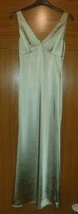 Abendkleid Damen grün Satinoptik Größe S (B6) - Bild 1 von 6