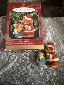 MARY'S BEARS 1999 HALLMARK KEEPSAKE ORNAMENT NIB - Picture 1 of 10