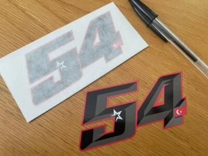 Toprak Razgatlıoğlu Race Number 54 (pequeño par) - VENDEDOR DEL REINO UNIDO - Imagen 1 de 1