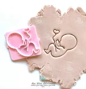 Nascita Timbro Neonato Cordone Cuore Bimbo formine biscotti Cookie Cutter - Bild 1 von 1