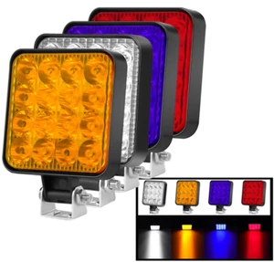 2x 48W 12V LED Arbeitslicht Lichtleiste Offroad Scheinwerfer für Auto LKW - Picture 1 of 15