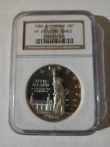 1986-S Liberty 50C Commemorative Half Dollar NGC PF69 Ultra Cameo - Picture 1 of 2