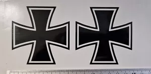2 pegatinas cruz de hierro 7 cm Turbo Tuning Sticker coche MOTTO RACE Styling - Imagen 1 de 4