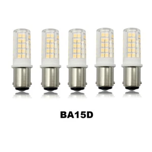 5pcs BA15D B15 LED Bulb 64-2835 120V 5W Ceramics Warm White Fit Kenmore/Singer H - Picture 1 of 5