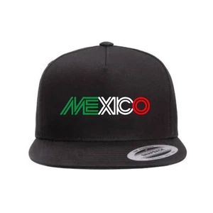 Mexico Tricolor Snapback Hat, Trucker Cap, Custom Hat for Unisex Aguacate - Picture 1 of 1
