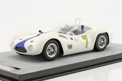 New Tecnomodel Maserati Birdcage Tipo 61 #7 1:18 Model Car White TM18-276F KidBX - Image 1 of 4